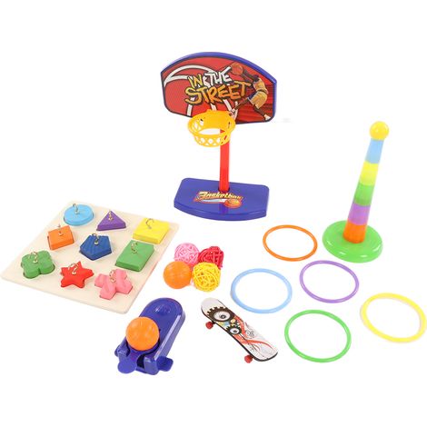 Jouet Éducatif pour Perroquets - Puzzle Empilable avec Accessoires de Sport, Anti-Anxiété (1/5)