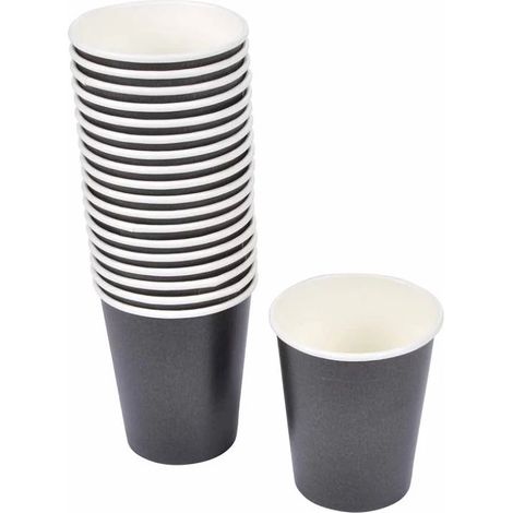 Lot de 20 gobelets en carton Noir (1/5)
