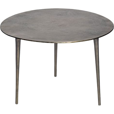 Table basse Moon en aluminium Dorée 68x46x68cm