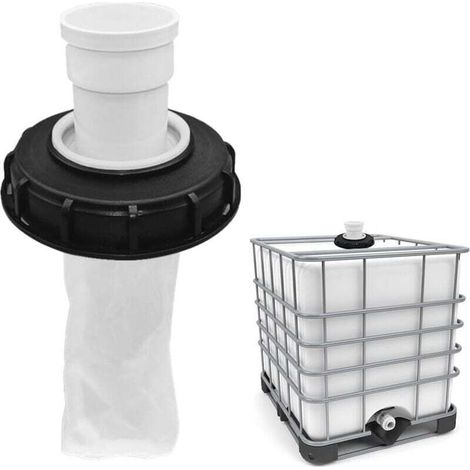 IBC Filter Cover IBC Tank Accessories 165mm Nylon Filter Cover with Mesh Filter Clay Barrel Top Cover for IBC Rainwater Tank/Straight Head MUMU (1/4)
