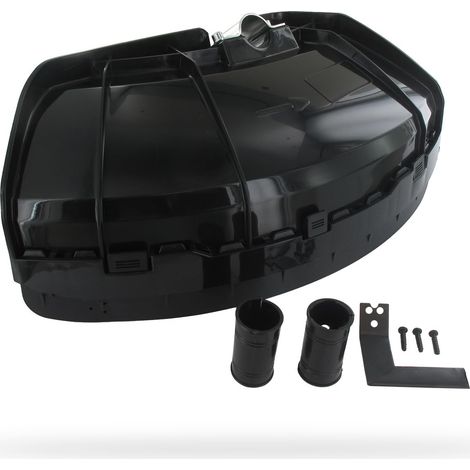 Carter Protection pour Débroussailleuse à Fil Nylon - Universel - Avec Lame Coupe-fil, Noire (1/5)