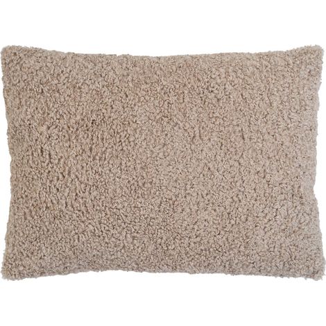 Coussin en bouclette 45x60cm - Sable - TAVIRA (1/3)