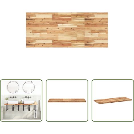 vidaXL Ölbeschichtung -  Waschtischplatte Ölbeschichtung 120x60x4 cm Massivholz Akazie