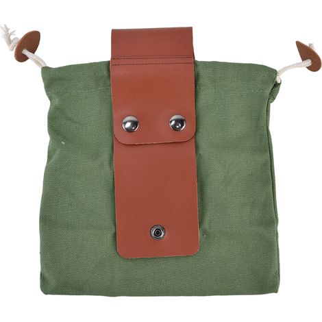 Sac de cueillette de fruits, toile suspendue à la taille, Style PU pliable, permettant de gagner de l'espace, ceinture de recherche de nourriture, vert militaire (1/5)