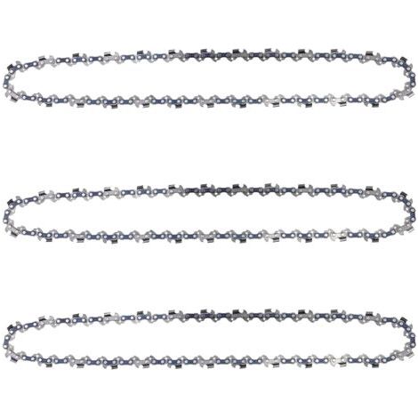 Lot de 3 Chaînes pour Tronçonneuses, Chaine Tronconneuse pour Guide-Chaîne de 14" (35 cm), Chaine de Tronconneuse, 52 Maillons d'Entraînement, Chaîne de Tronçonneuse Faible Rebond (1/5)