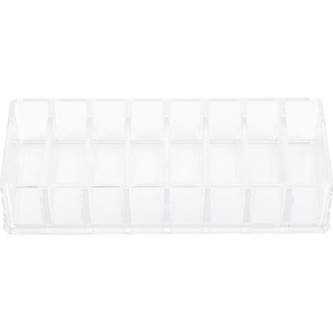 Boîte de rangement transparente en acrylique pour pinceaux de maquillage, rouge à lèvres et accessoires, organiseur de bureau multifonction.