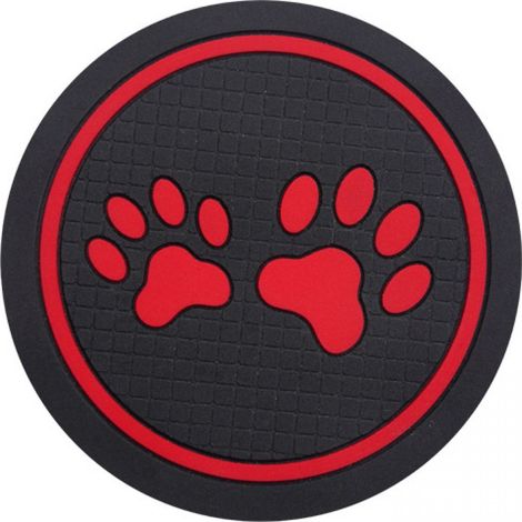 Sous-Boitier Pour Porte-Gobelet - En Silicone - Antidérapant Et Résistant À La Chaleur - Forme Empreinte De Patte De Chien - Diamètre 7 Cm - 1 Pièce (1/5)
