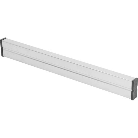 Barre aimantée double face pour couteaux de cuisine, support mural robuste, organiseur à outils magnétique, bande de rangement en acier inoxydable argenté, FH2-300 (1/5)
