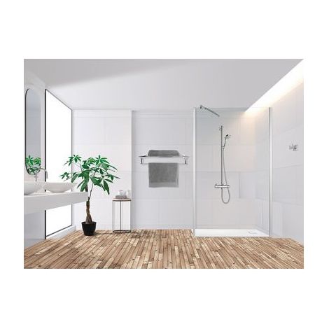 Paroi de douche fixe Transparence Odyssea - 100 x 200 cm
