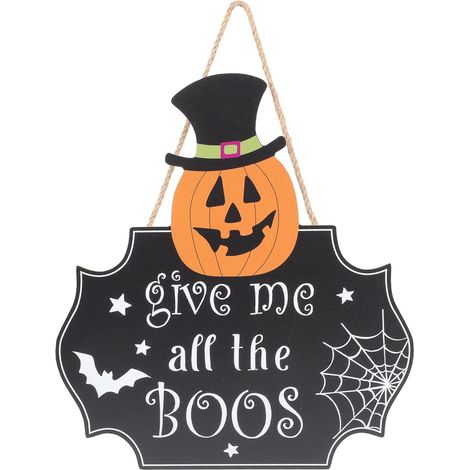 concours de citrouille d'halloween signe de bienvenue décoration de la maison décoration halloween approvisionnement (1/2)