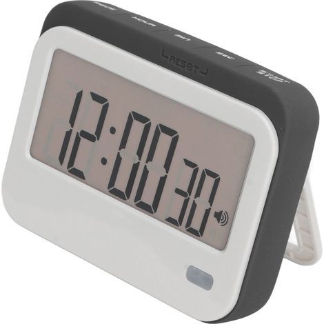 Lautloser digitaler Wecker mit großen Ziffern, ideal zum Kochen, Lernen, Reisen und Krafttraining (CR 320SP, grau). (1/5)