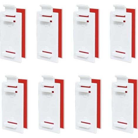 8 Fixation Store sans Percage, Supports De Stores Enrouleurs, Supports Adhésifs Courts pour Store, Store Double sans Perçage Fixation Store, pour Stores Enrouleurs, Volets Occultants