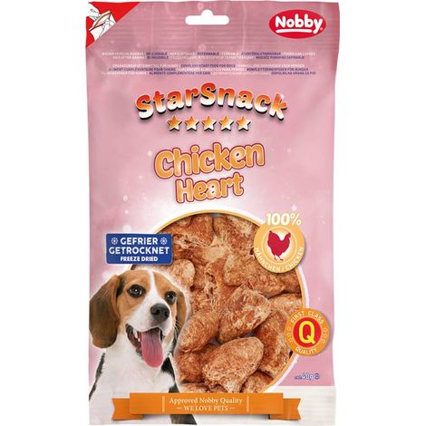 Nobby StarSnack Hundeleckerli Chicken Heart gefriergetrocknet 40 g Soft-Snack
