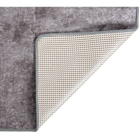 Tapis de salon Style Moderne Tapis de sol - Tapis lavable antidérapant 160x230 cm Gris BV116551 - BonneVie (1/5)