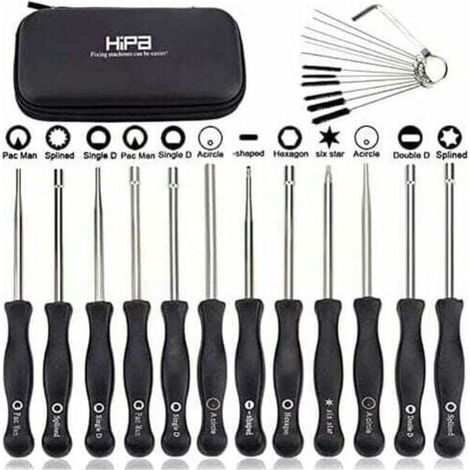 Ensemble de 12 outils de réglage de carburateur et tournevis de réglage pour moteur à 2 temps, pour débroussailleuses, tronçonneuses Poulan, Husqvarna, STHIL, Echo. (1/4)