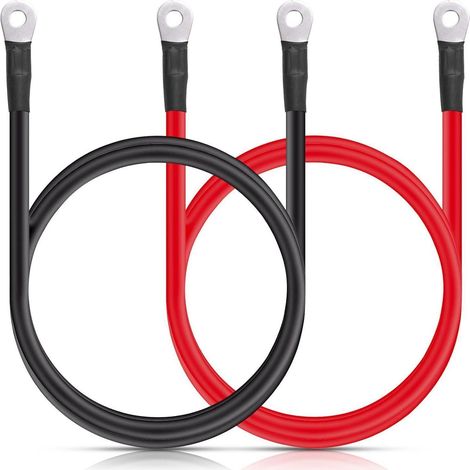 Batteriekabel mit Ringösen M8, 60cm, 20mm², verzinnter Kupferleiter (1/5)