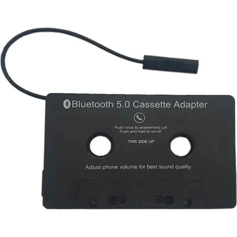 Adaptateur Cassette Bluetooth - Récepteur Audio Sans Fil Bluetooth 5.0 - Pour Autoradio à Lecteur Cassette - 1 Pièce