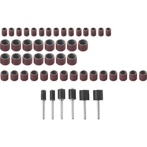 Kit de lijado de tambor Jumbo de 51 piezas - Adecuado para [diversas aplicaciones] - Incluye mandriles de goma de 1/2, 3, 8 y 4 pulgadas (1/4)
