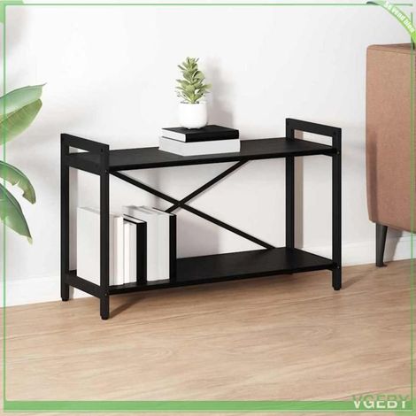 Bibliothèque - Chêne noir - 80 x 30 x 48.5 cm - Bois d'ingénierie - Pieds réglables (1/5)