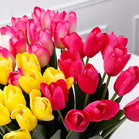 Fleur Artificielle de Décoration de Table Tianshan - Arrangement Floral Simulé avec 12 Têtes (1/5)
