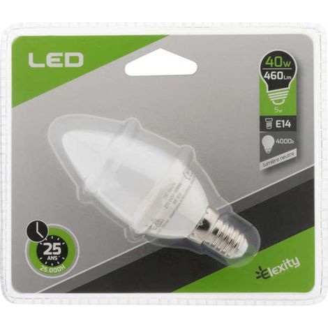 Ampoule led flamme 5w e14 (1/2)