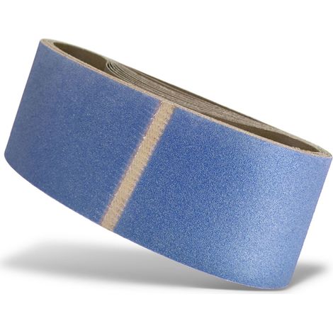 MENZER Blue Schleifbänder, 610 x 100 mm, f. Handbandschleifer, Zirkonkorund (10 Stk.) K120