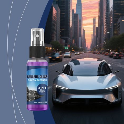 Spray de protection pour peinture automobile : cire, ravive la brillance, nettoyage, entretien, lustrage et soin – 30 ml -- AUTLEAD (1/5)