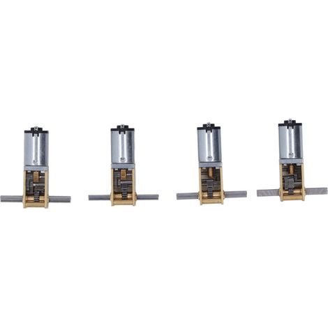 4-teiliges Set Gleichstrom-Getriebemotoren 8 U/min, 13 U/min, 26 U/min, 68 U/min, starke Leitfähigkeit, Doppelwellen-Turbinen-Schneckengetriebemotor, 6 V (1/5)