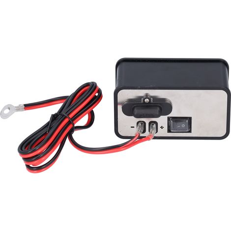 Chargeur Moto 12V USB-C Étanche Adaptateur Alimentation Téléphone avec Allume-Cigare Noir (1/5)