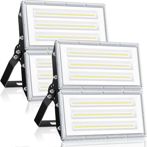 Projecteur LED Extérieur 200W 2 Pièce, 2 en 1 20000LM 6500K Spot LED Extérieur mit Transformateur, IP67 Étanche Éclairage de Sécurité pour Jardin, Terrasse, Garage, Usine, Sites Sportifs (1/5)