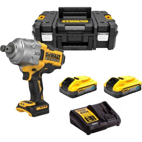 Dewalt DCF964H2T Clé à chocs sans fil 18V Brushless 3/4" - 2 batteries 5.0Ah PowerStack + chargeur + coffret T-STAK