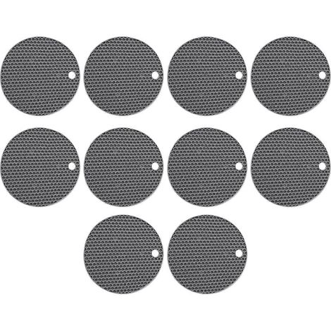 Runde, hitzebeständige Silikon-Küchenmatte – Küchenaccessoire – Grau (1/5)