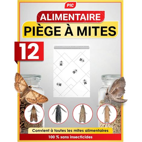 Anti Mites Alimentaires - 12x Piege a Pheromone pour Cuisine et Placard (1/5)