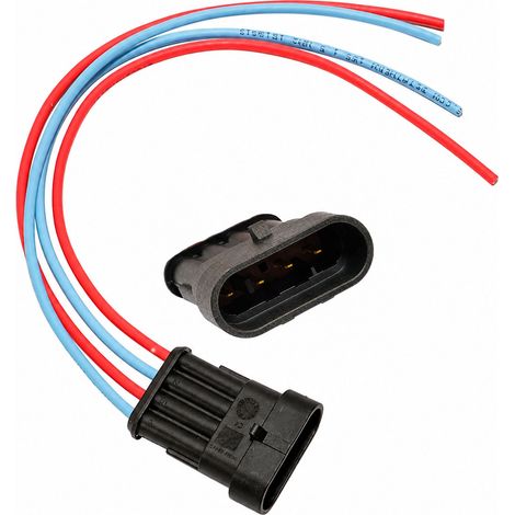 4-poliger Stecker, superdichte 1,5-mm-Buchse mit Kabeln und hermetischen Dichtungen (1/4)