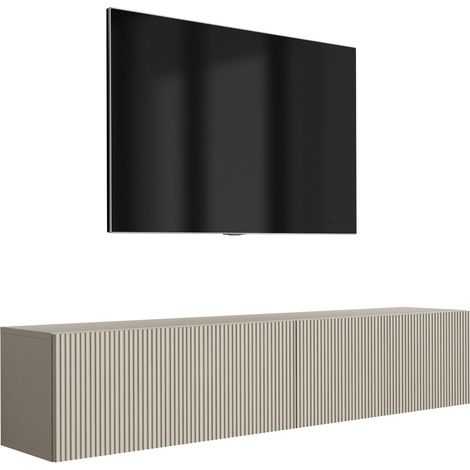 Mobile TV 170, frontali scanalati, Cashmere, 170 × 32 × 33,6 cm (1/5)