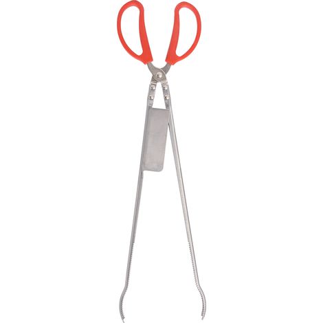 Krabbenclips aus Edelstahl mit Kunststoffgriffen, geteilter Spitze, hitzebeständig, ideal zum Angeln, Länge 51 cm. (1/5)