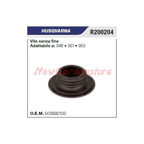 Vite senza fine pompa olio HUSQVARNA motosega 346 351 353 R200204 503 892102