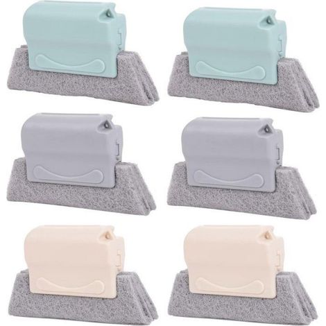 Brosse Pour Rainures - Set De 6 Mini Brosses - Nettoyage Portes Fenetres Jointures - Outil Ménage Pratique (1/5)