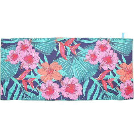 Serviette de plage anti-sable, serviette de plage à séchage rapide, serviette de plage en microfibre, idéale pour les fêtes hawaïennes-150X75CM