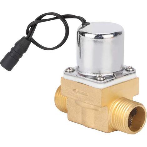 Bathroom Urinal Sensor 6V Solenoid Valve Maintenance Accessory (B Straight Copper Urinal Valve (Input and) (1/5)