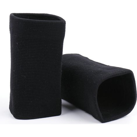 1 Paire D'orthse De Poignet D'exercice, Fibre De Polyester Noir Sports En Plein Air Super Lastique Tricotage Flexible Soulagement De La Douleur Au (1/5)