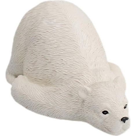 Lot de 4 cache-boulons de WC en résine, motif ours, accessoire décoratif (1/5)