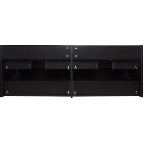 Mob-In – Meuble sous vasque double suspendu 120 cm – 4 tiroirs avec fermeture progressive – Panneau mélaminé – Installation facile — vue 4