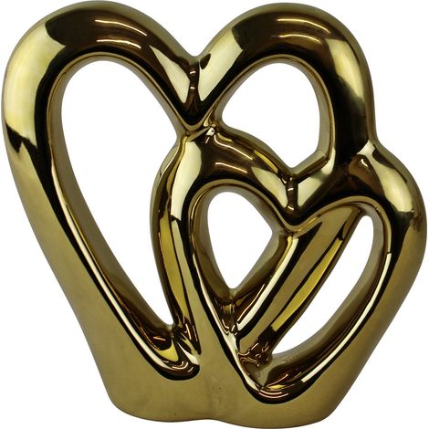 Double Heart Cupid Mounted Ornament (1/3)