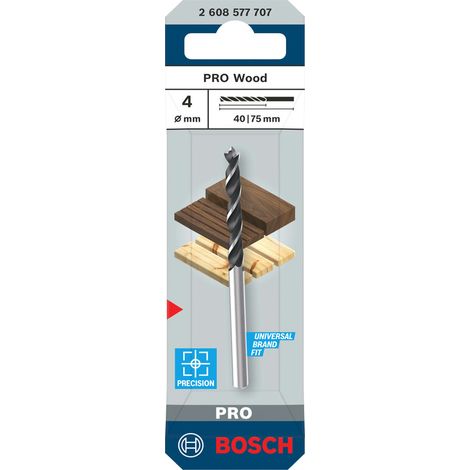 Bosch PRO Wood Holzspiralbohrer 4x40x75 mm - 2608577707 (1/5)