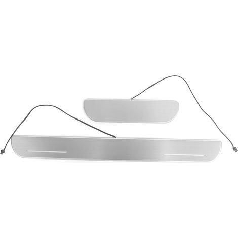 Seuil de porte LED bleu clignotant double en acier inoxydable, plaque de protection anti-rayures pour Honda CR-V 2017 (1/5)