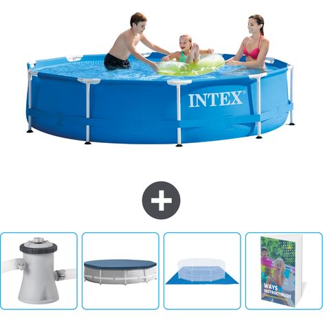 Intex Piscina con struttura Rotonda - 305x76 cm - 5-pezzi  SCB117