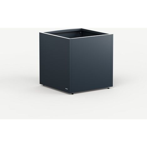 FIORIERA CUBO "PLANTER CUBE 60" IN METALLO 60X60X60CM ANTRACITE (1/5)