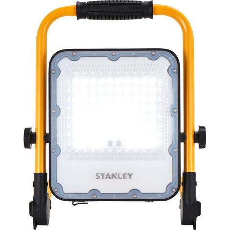 Stanley Rechargeable 30 Watt Work Light Yellow Black Foldable Outdoor Integrated LED (1/5)