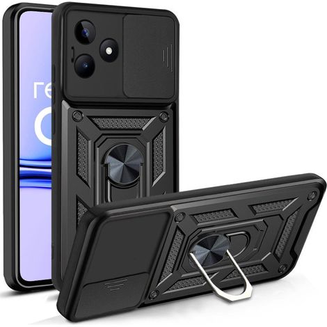 Funda protectora para Realme C53 4G, CamShield Slide, negra. (1/5)